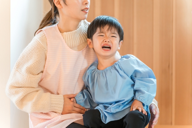 保育園の朝支度