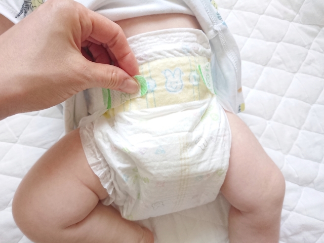 おむつ替えの様子