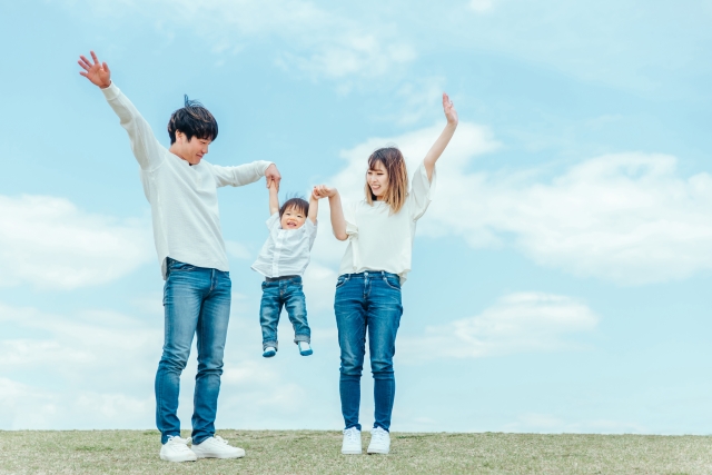 パパと子どもの笑顔